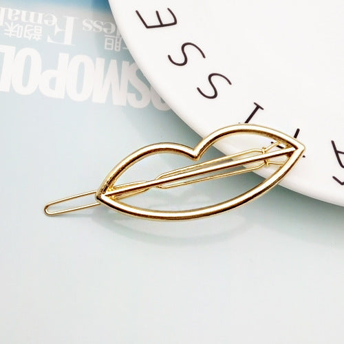 Wholesale 12PCS Triangle Moon Round Geometric Retro Hairpin